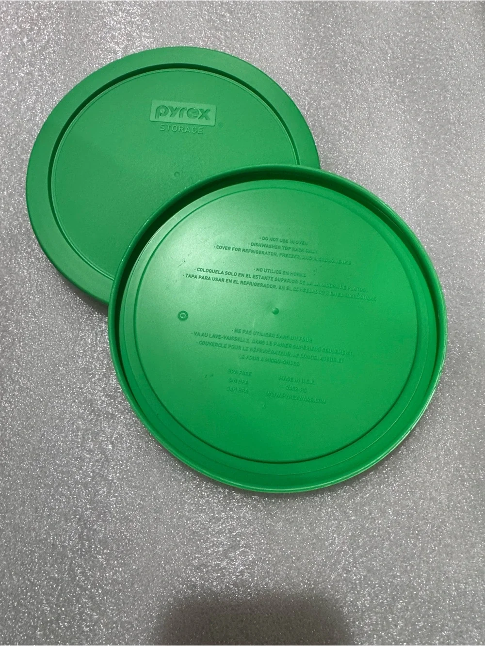7402-PC 6/7-Cup GREEN Food Storage Replacement Lid (2-Pack) - Made in USA
